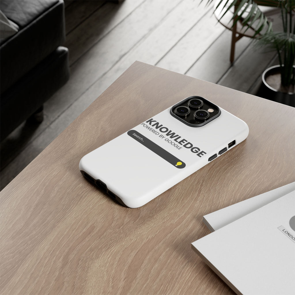 Phone Case — "Knowledge Powered by Google" Search Bar Design