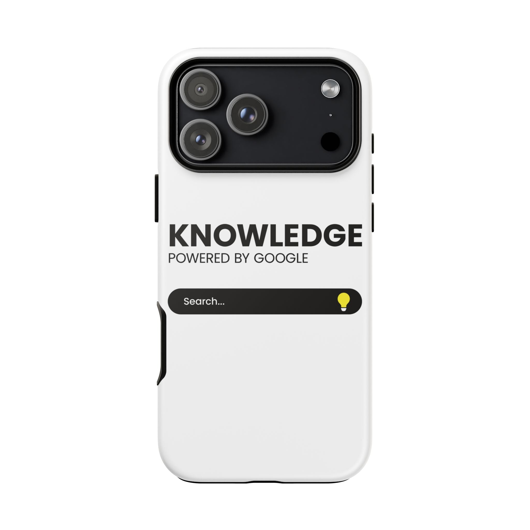 Phone Case — "Knowledge Powered by Google" Search Bar Design