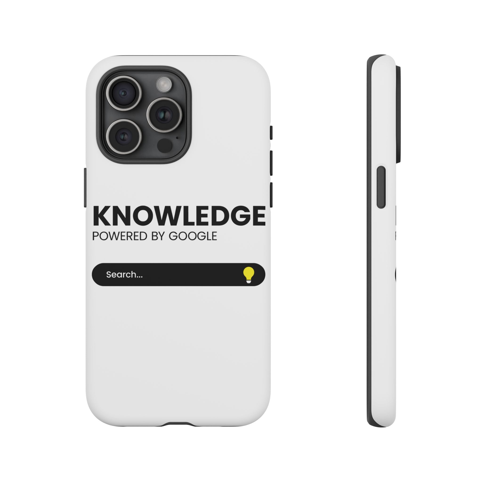 Phone Case — "Knowledge Powered by Google" Search Bar Design