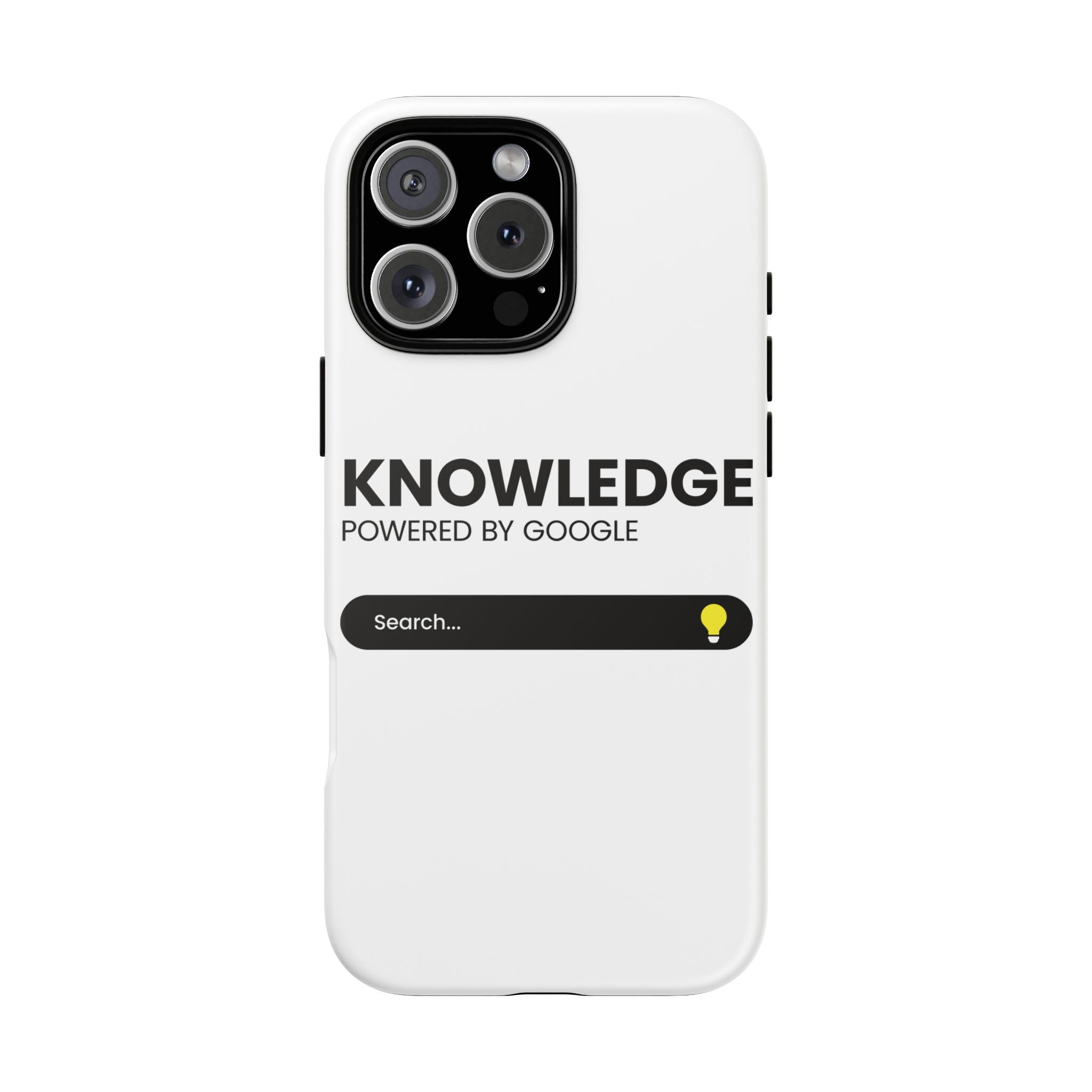 Phone Case — "Knowledge Powered by Google" Search Bar Design