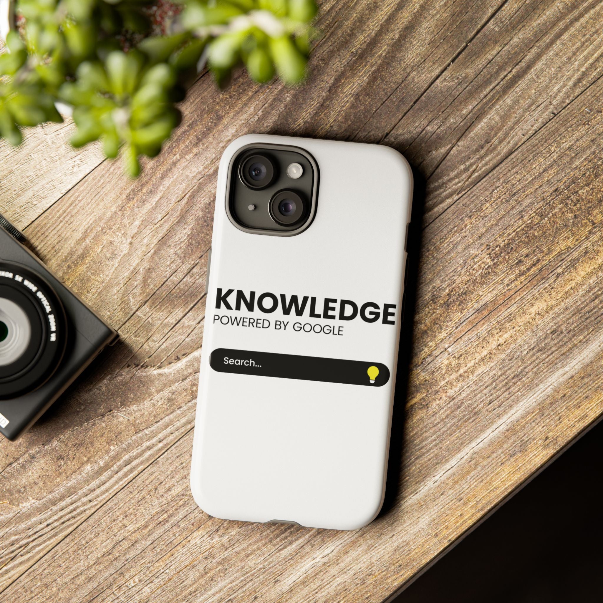 Phone Case — "Knowledge Powered by Google" Search Bar Design