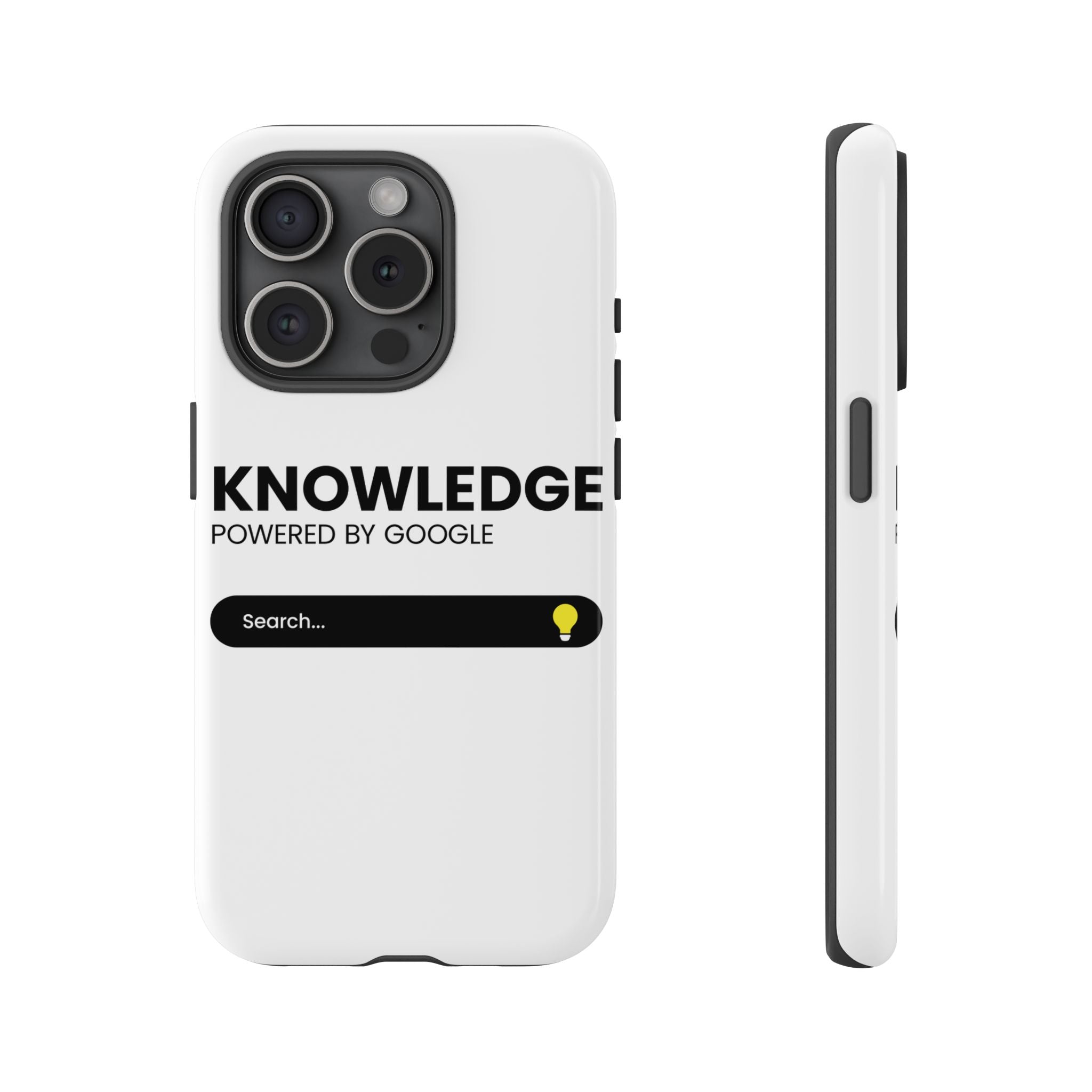 Phone Case — "Knowledge Powered by Google" Search Bar Design
