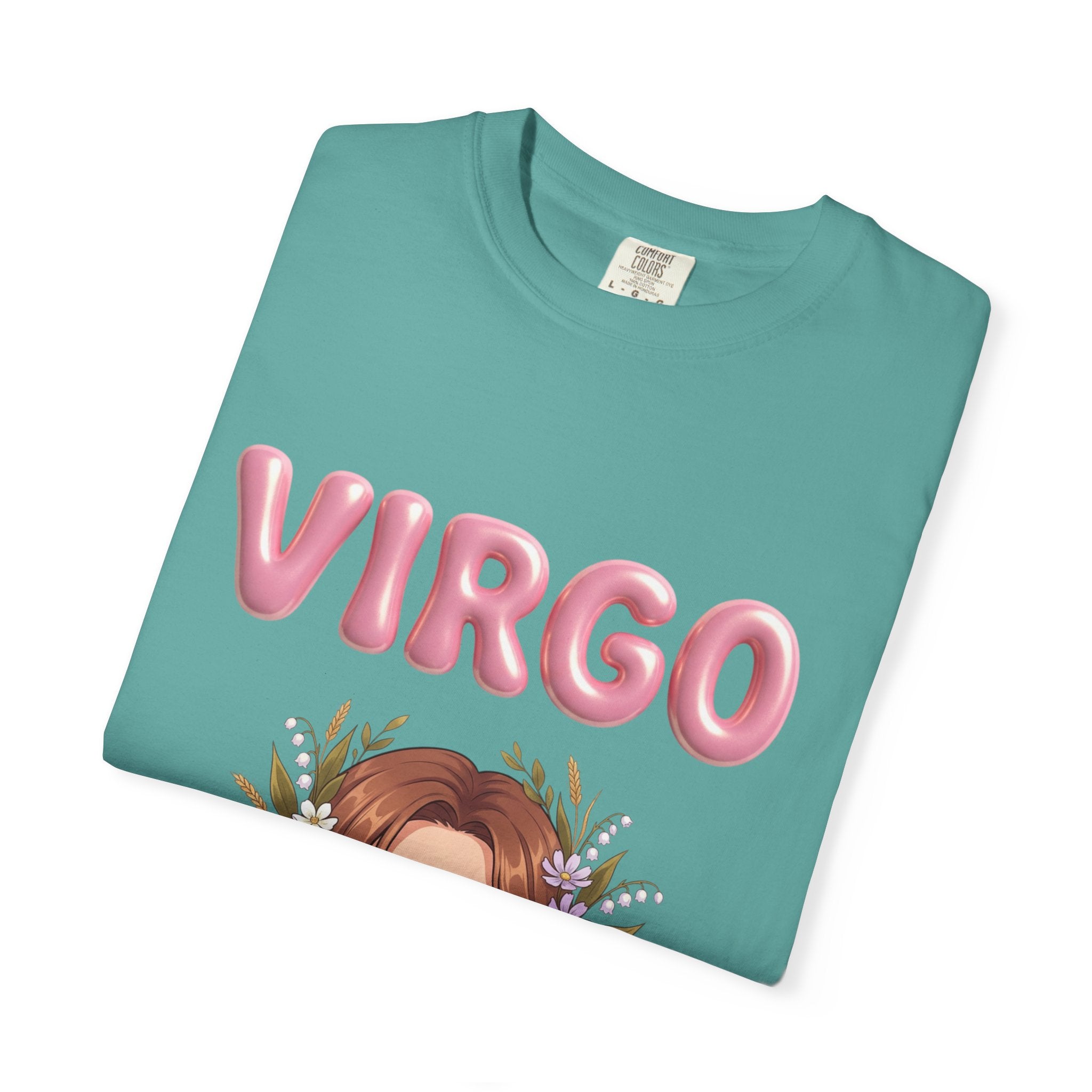 Virgo Zodiac T-Shirt — Virgo Girl Graphic Tee with Traits (Grounded, Smart, Trustworthy)