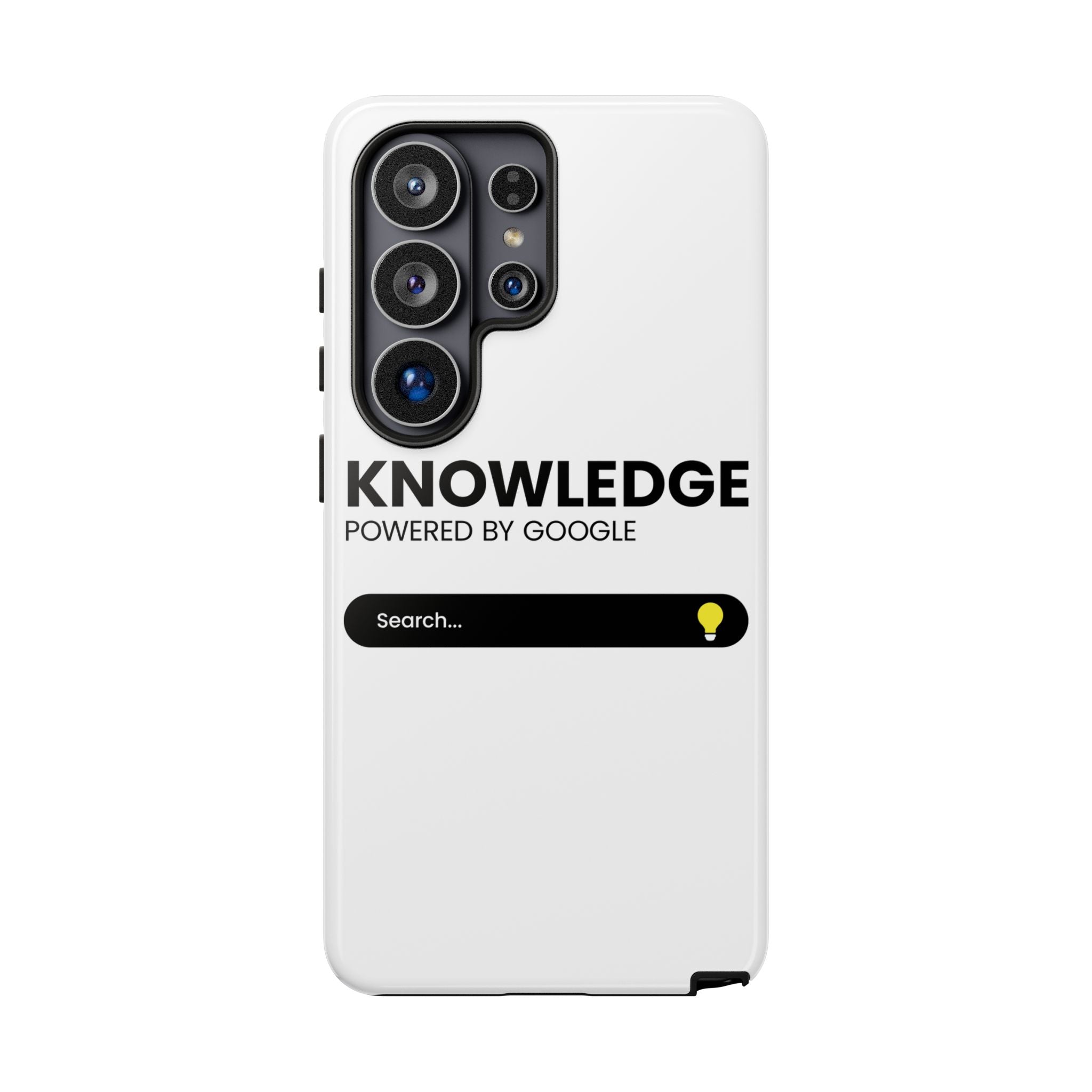 Phone Case — "Knowledge Powered by Google" Search Bar Design