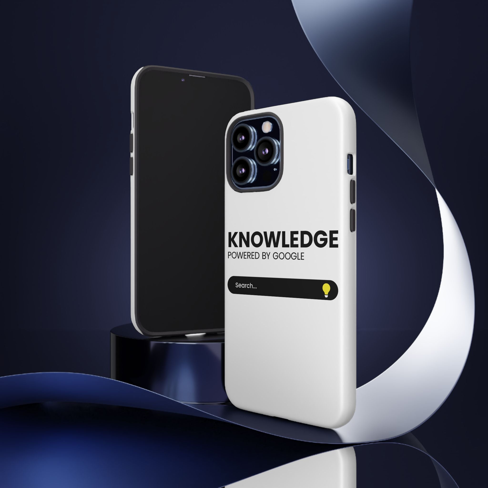 Phone Case — "Knowledge Powered by Google" Search Bar Design
