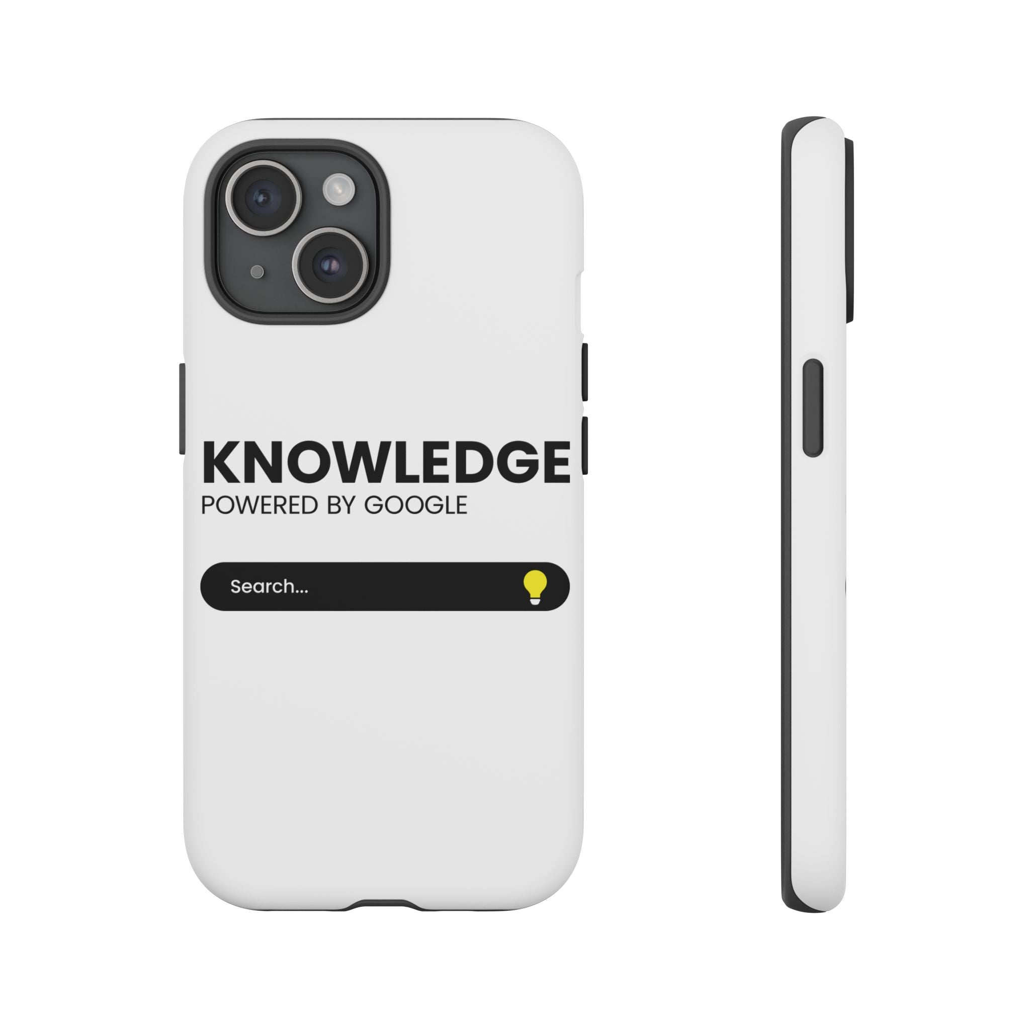 Phone Case — "Knowledge Powered by Google" Search Bar Design
