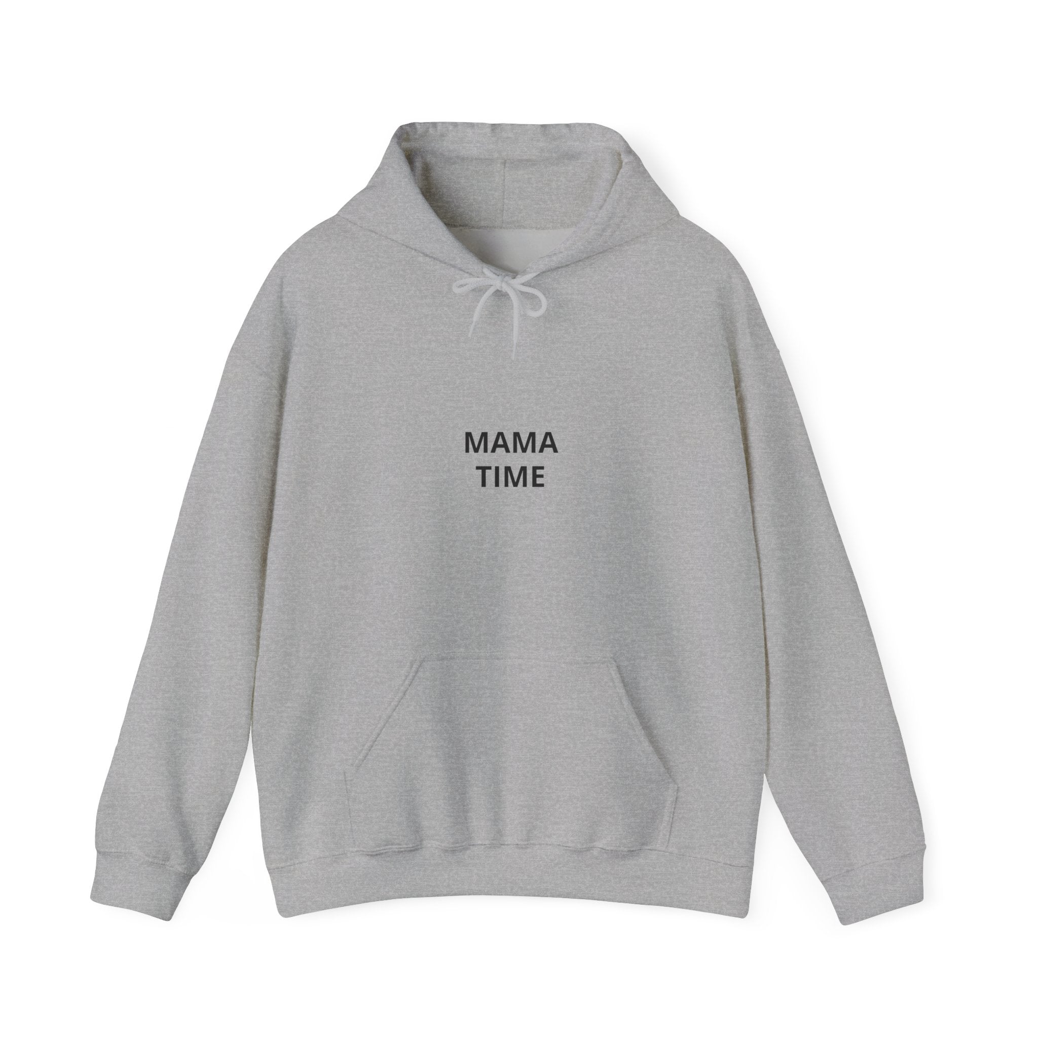 Mama Time Hoodie — Minimalist 'MAMA TIME' Pullover for New Moms & Everyday Comfort