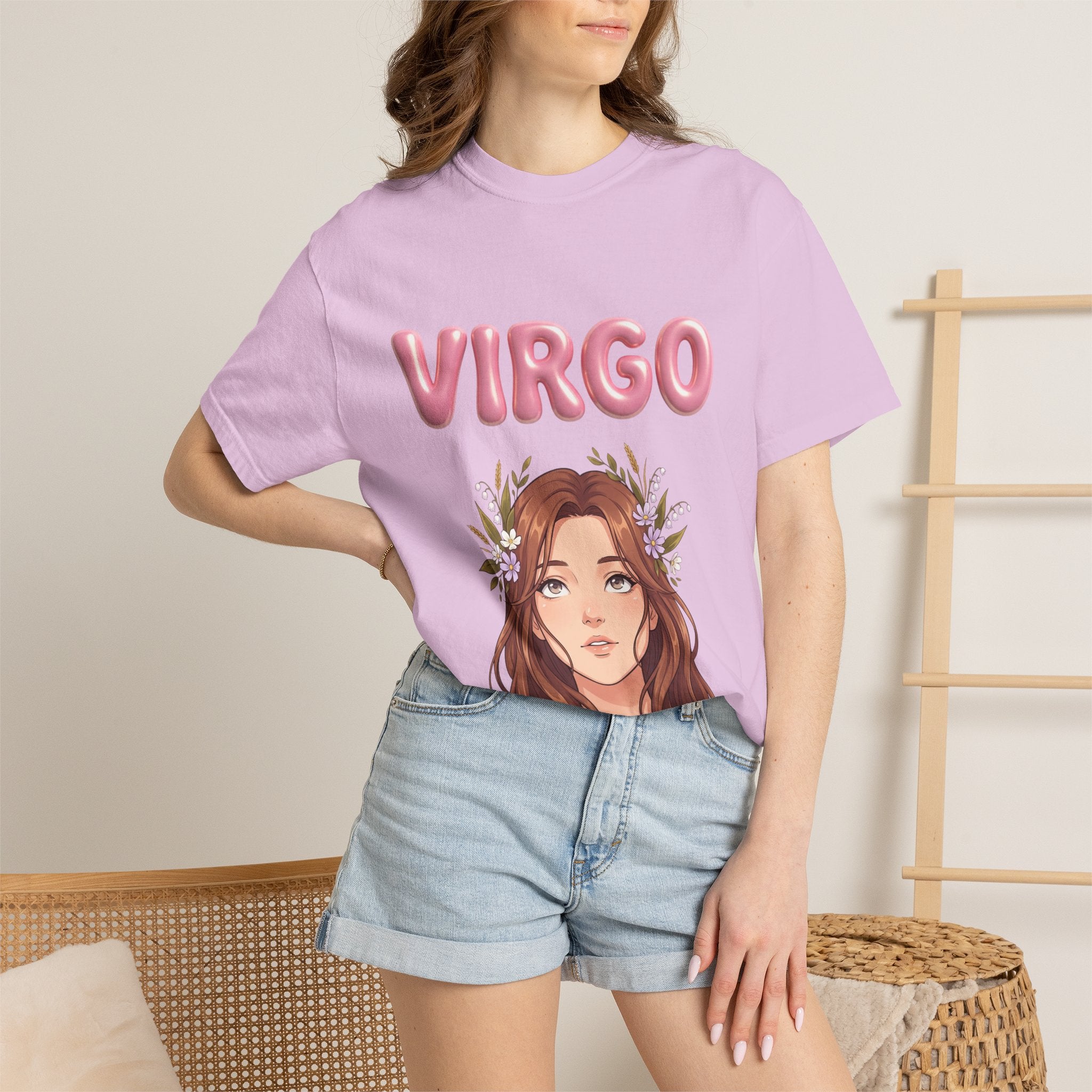 Virgo Zodiac T-Shirt — Virgo Girl Graphic Tee with Traits (Grounded, Smart, Trustworthy)