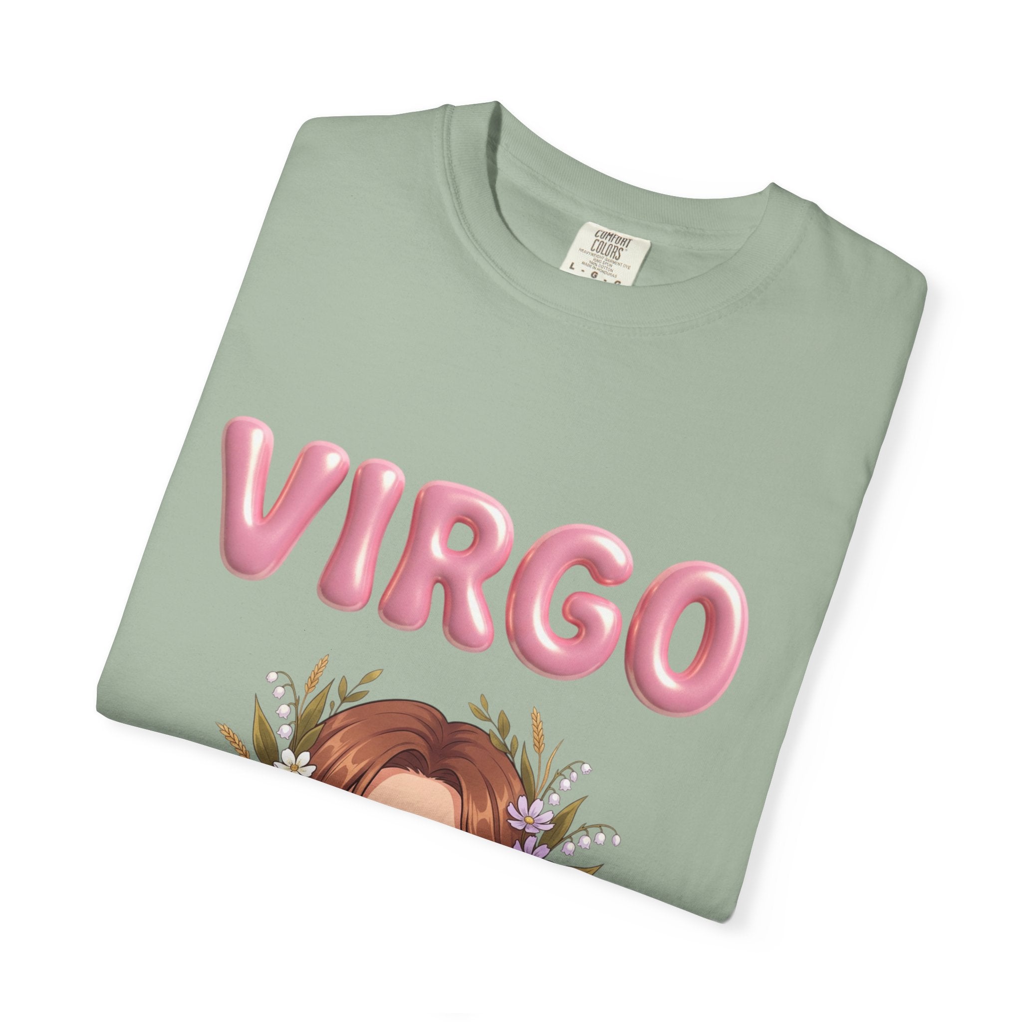 Virgo Zodiac T-Shirt — Virgo Girl Graphic Tee with Traits (Grounded, Smart, Trustworthy)