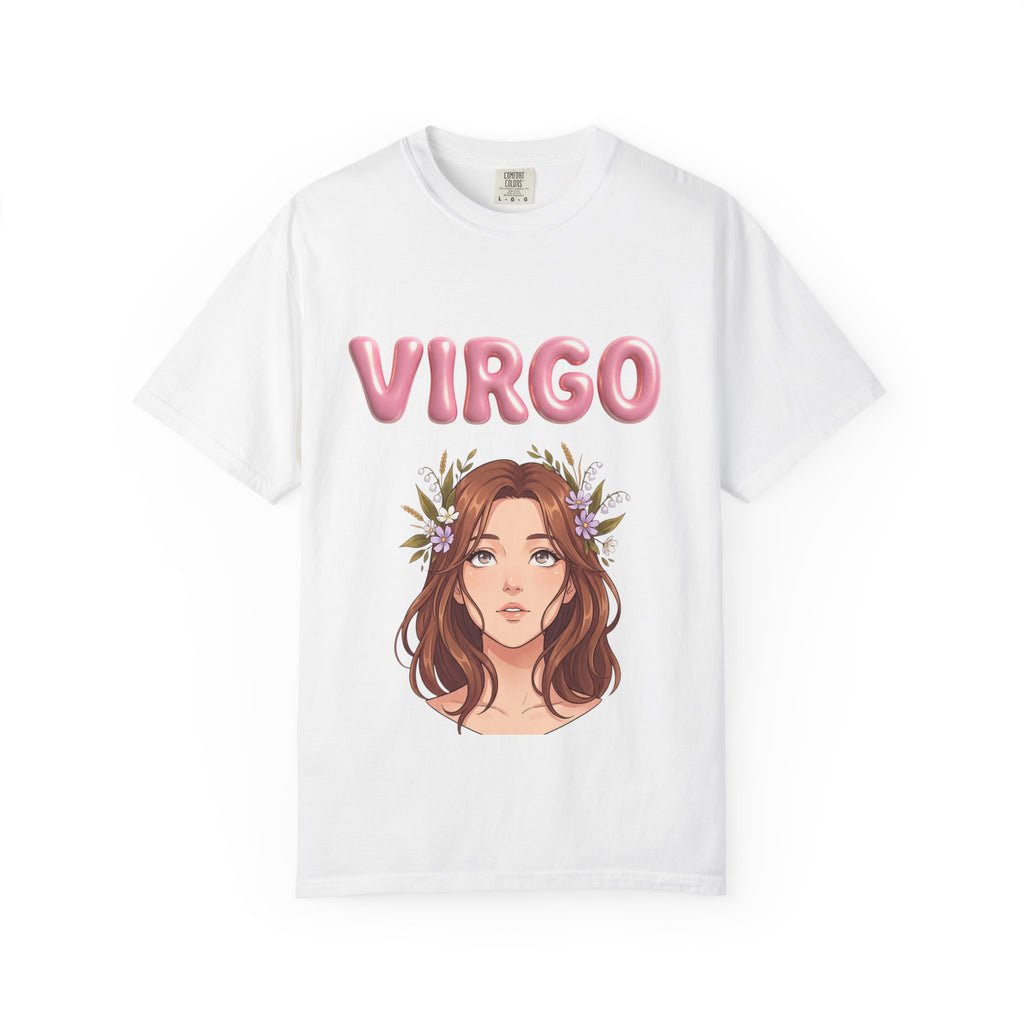 Virgo Zodiac T-Shirt — Virgo Girl Graphic Tee with Traits (Grounded, Smart, Trustworthy)