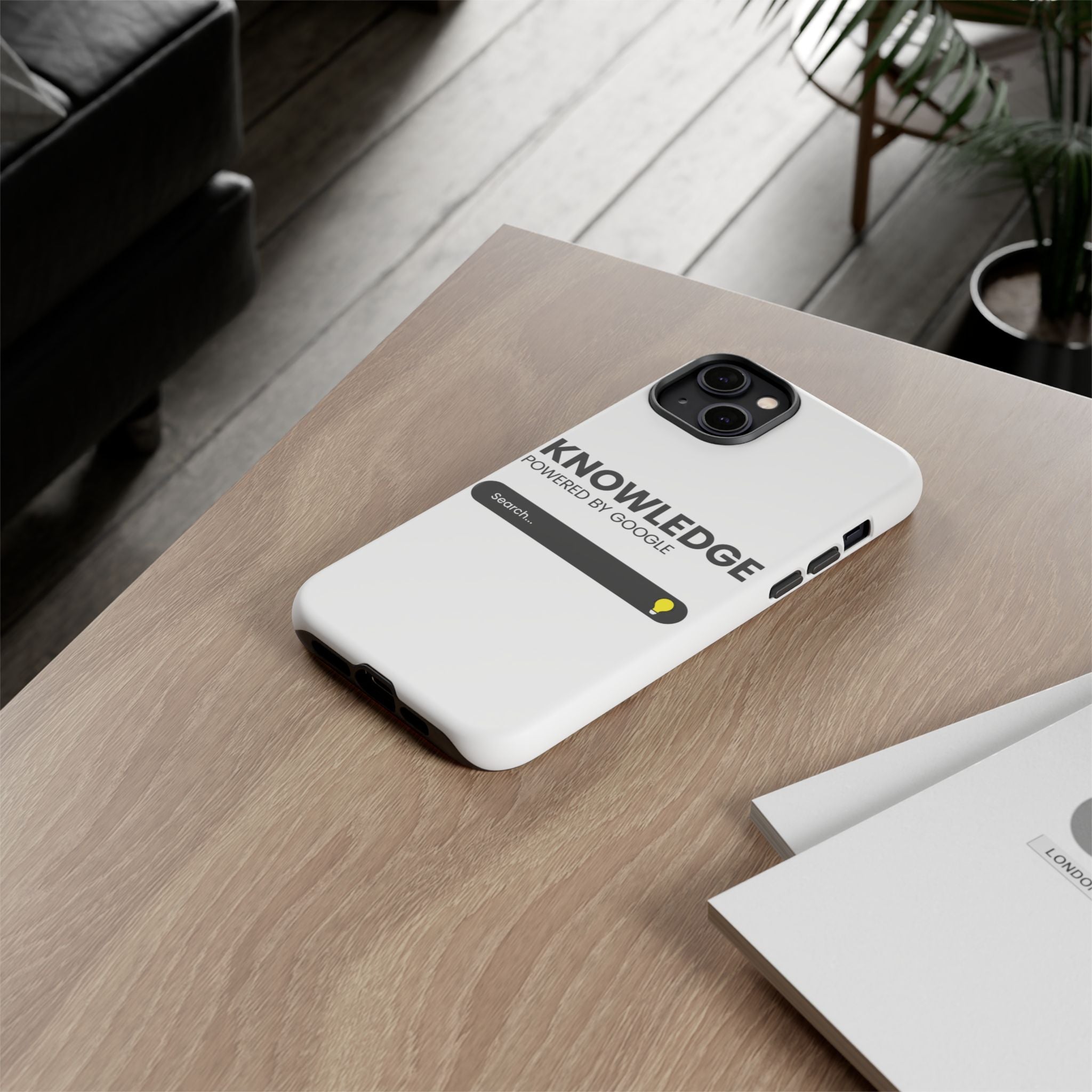 Phone Case — "Knowledge Powered by Google" Search Bar Design