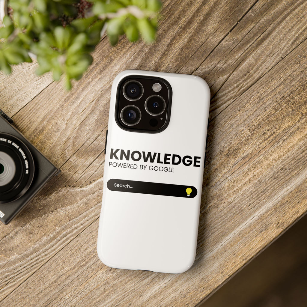 Phone Case — "Knowledge Powered by Google" Search Bar Design