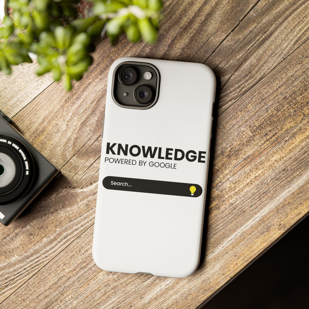 Phone Case — "Knowledge Powered by Google" Search Bar Design