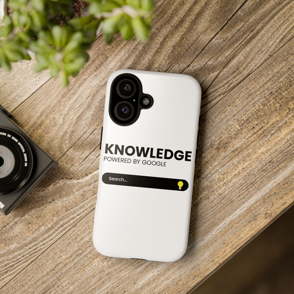 Phone Case — "Knowledge Powered by Google" Search Bar Design