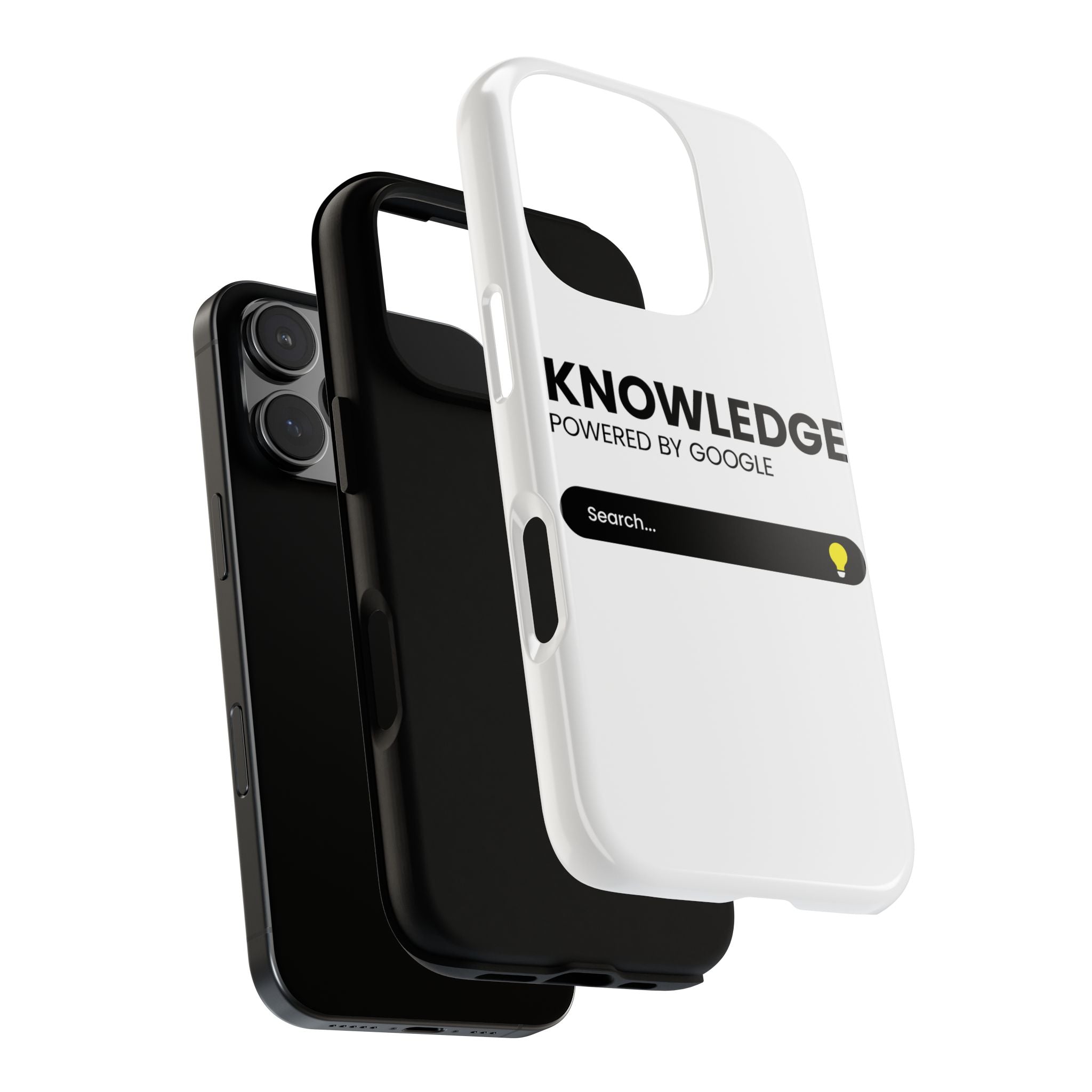 Phone Case — "Knowledge Powered by Google" Search Bar Design