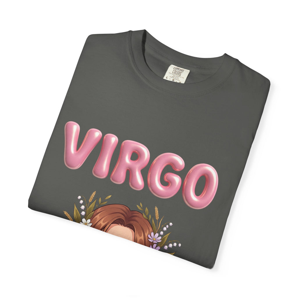 Virgo Zodiac T-Shirt — Virgo Girl Graphic Tee with Traits (Grounded, Smart, Trustworthy)