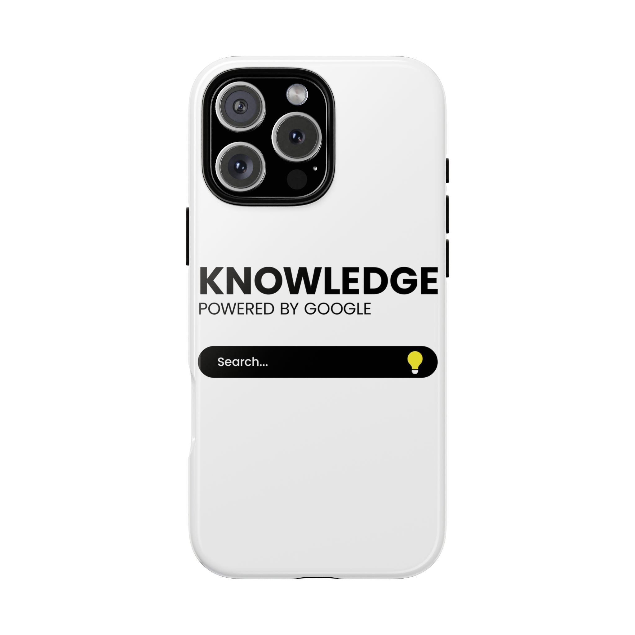Phone Case — "Knowledge Powered by Google" Search Bar Design