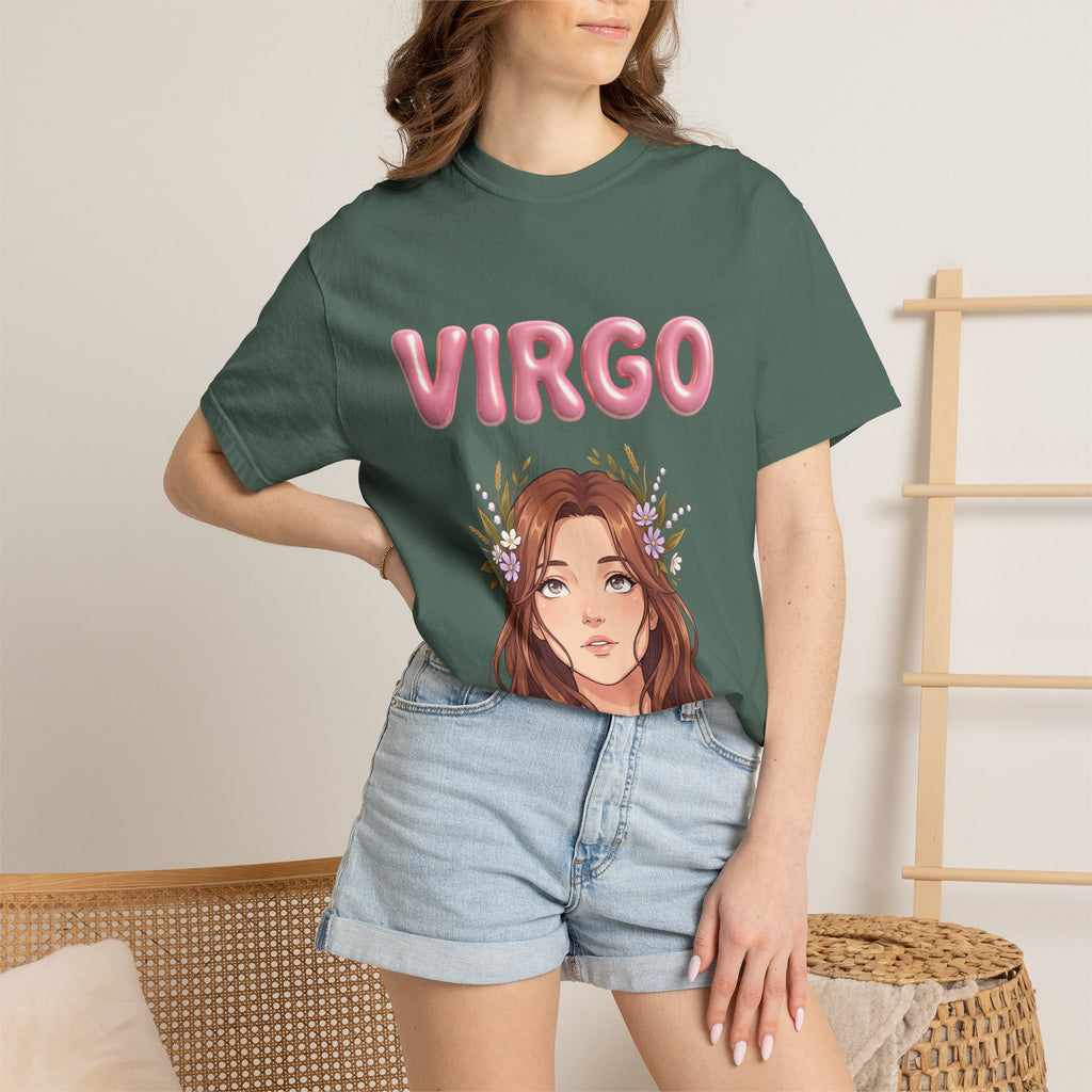 Virgo Zodiac T-Shirt — Virgo Girl Graphic Tee with Traits (Grounded, Smart, Trustworthy)