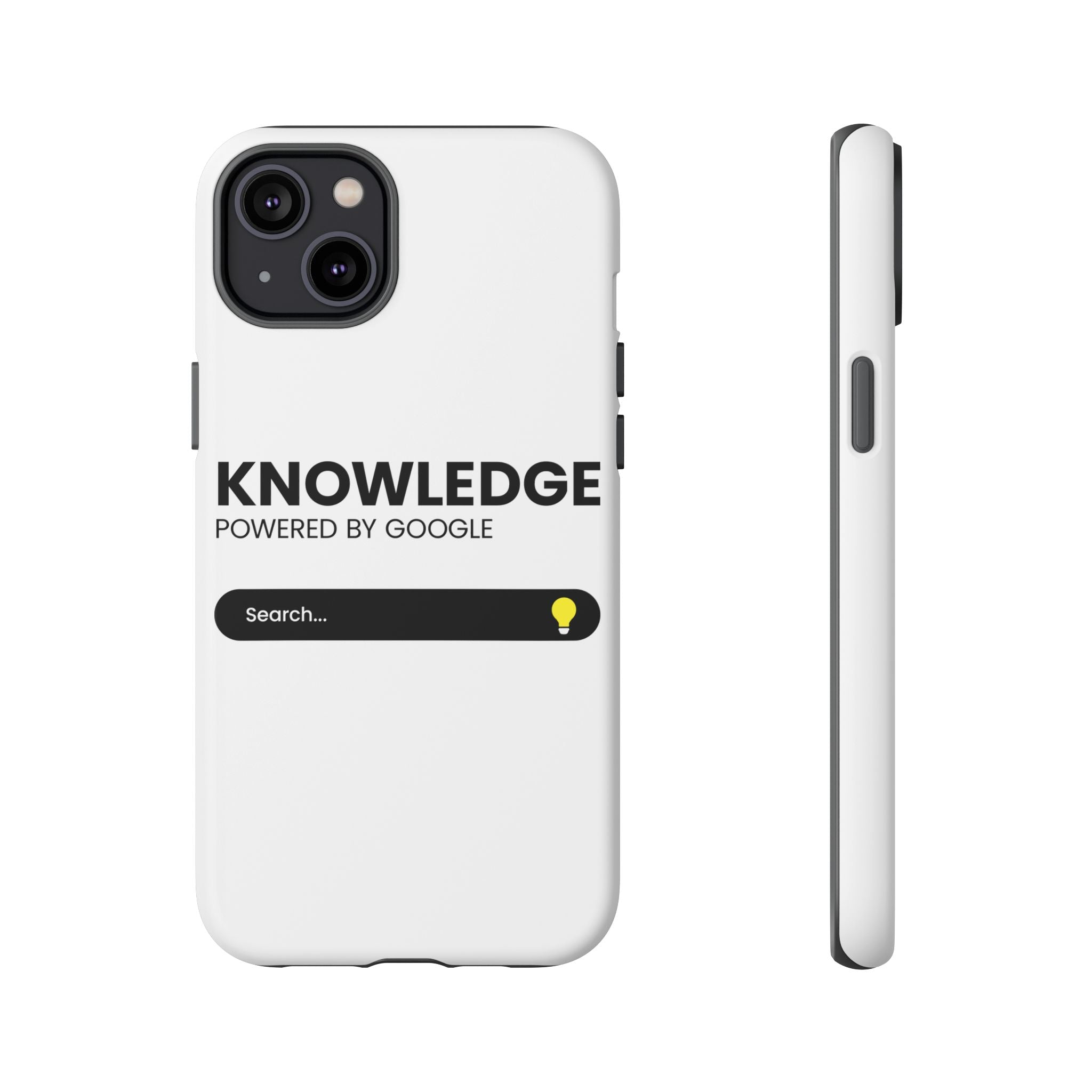 Phone Case — "Knowledge Powered by Google" Search Bar Design