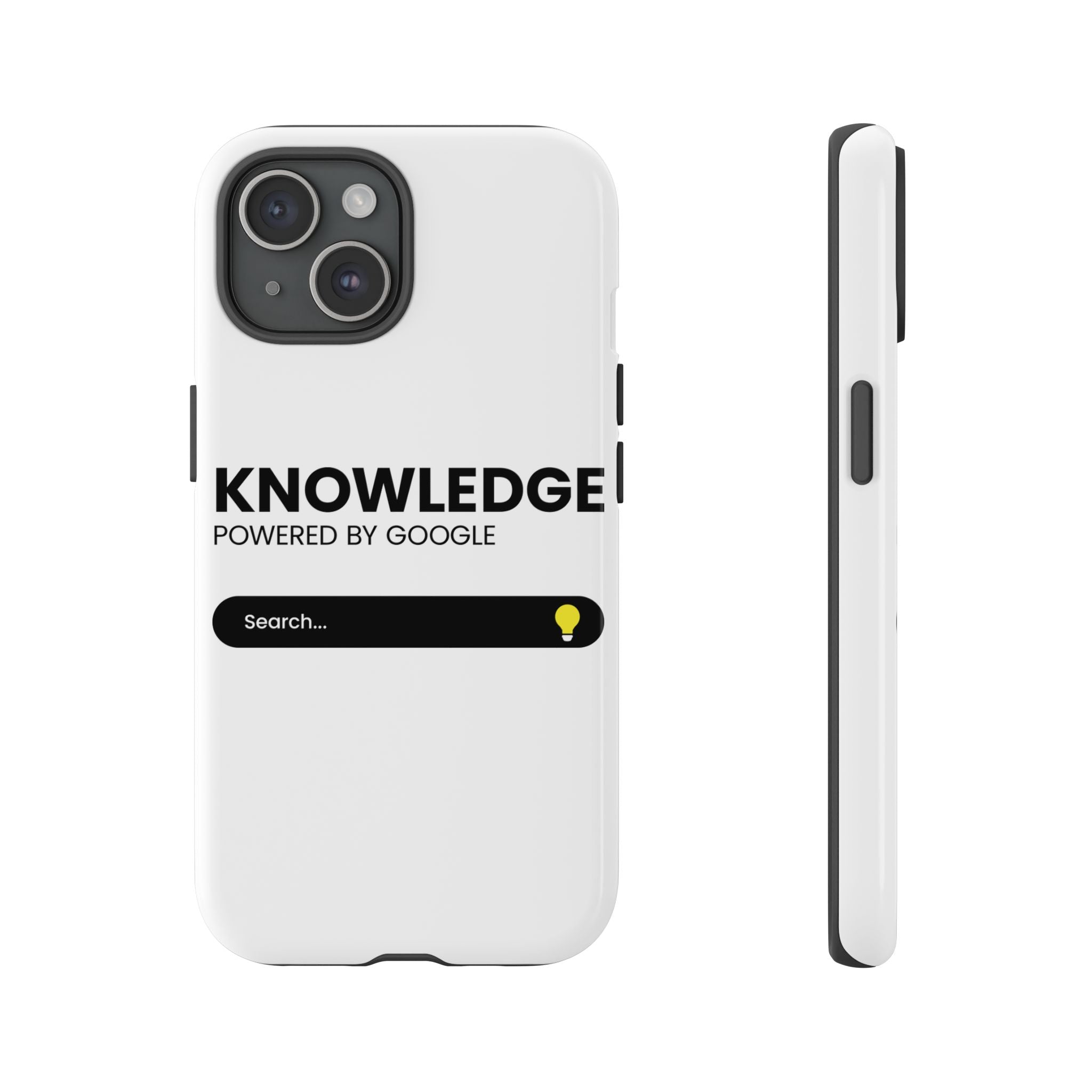Phone Case — "Knowledge Powered by Google" Search Bar Design