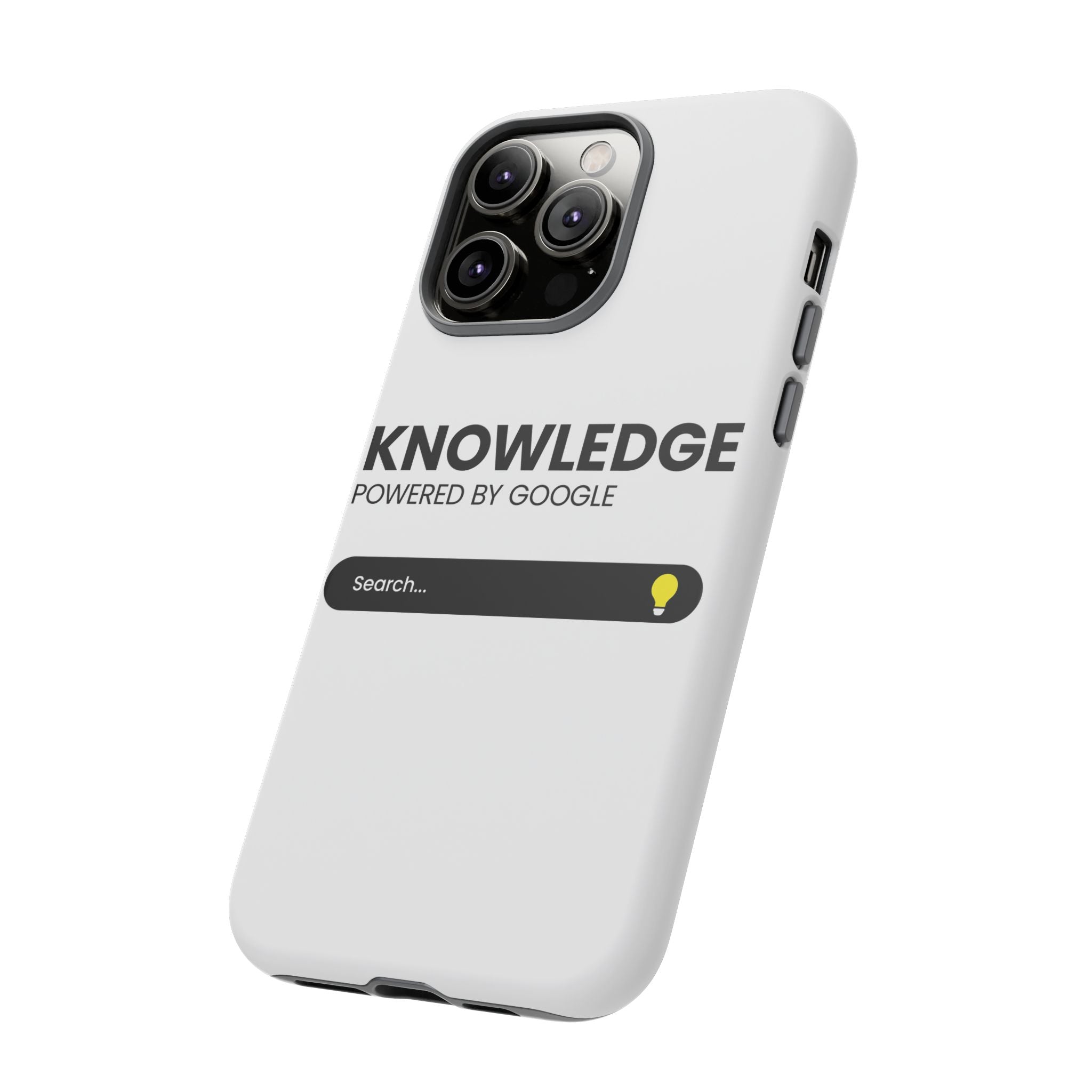 Phone Case — "Knowledge Powered by Google" Search Bar Design