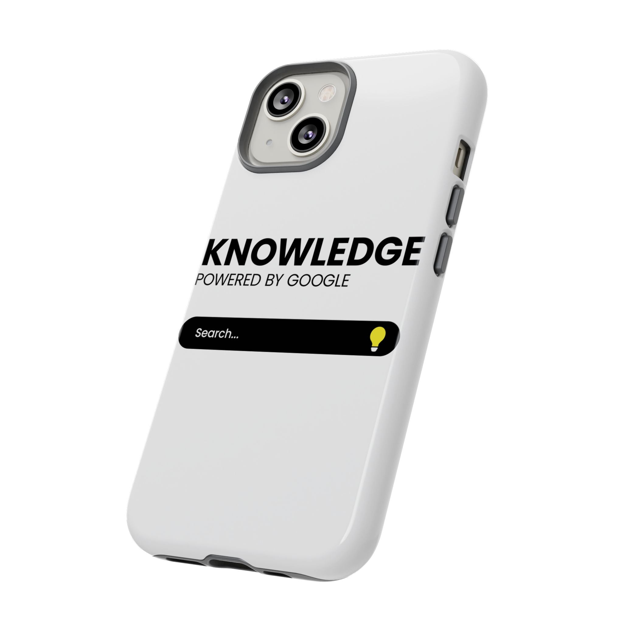 Phone Case — "Knowledge Powered by Google" Search Bar Design