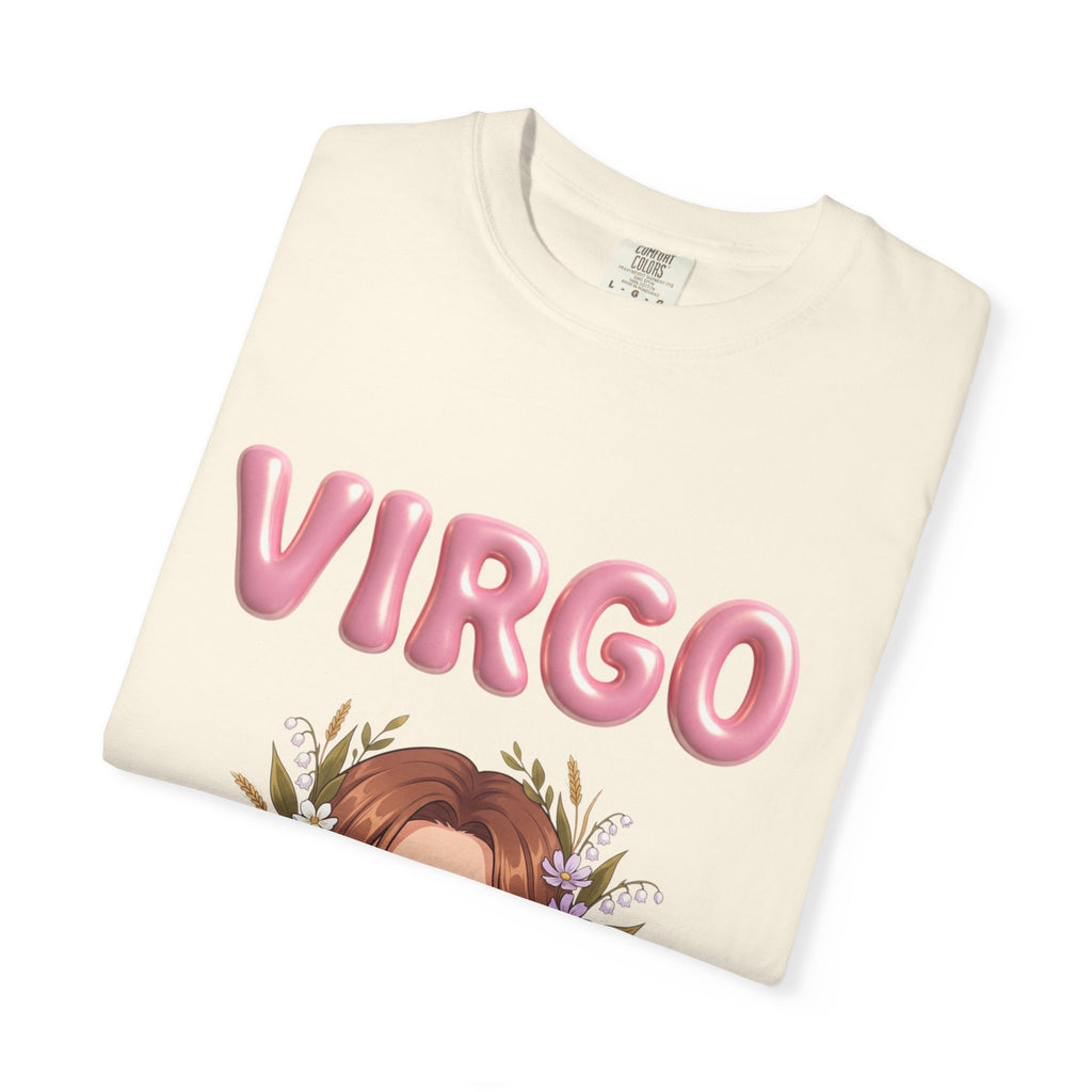Virgo Zodiac T-Shirt — Virgo Girl Graphic Tee with Traits (Grounded, Smart, Trustworthy)