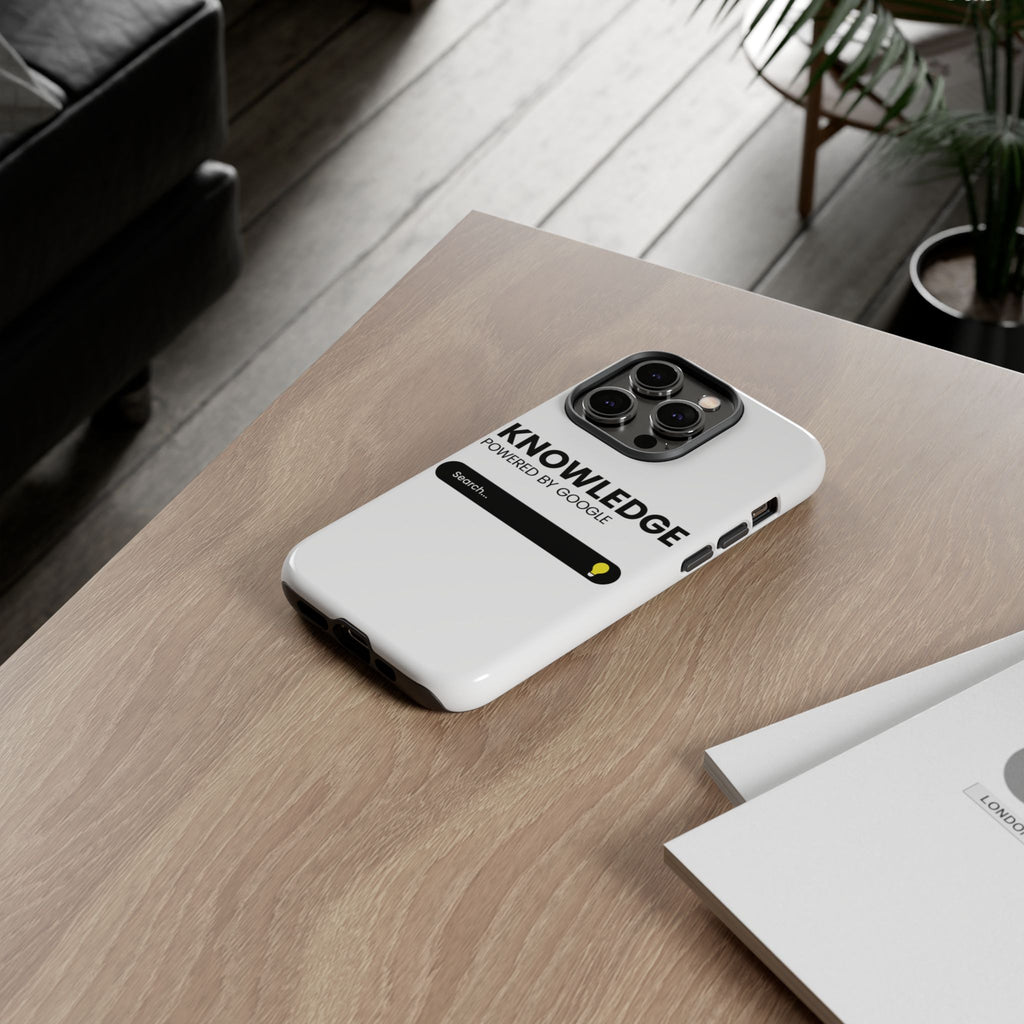 Phone Case — "Knowledge Powered by Google" Search Bar Design