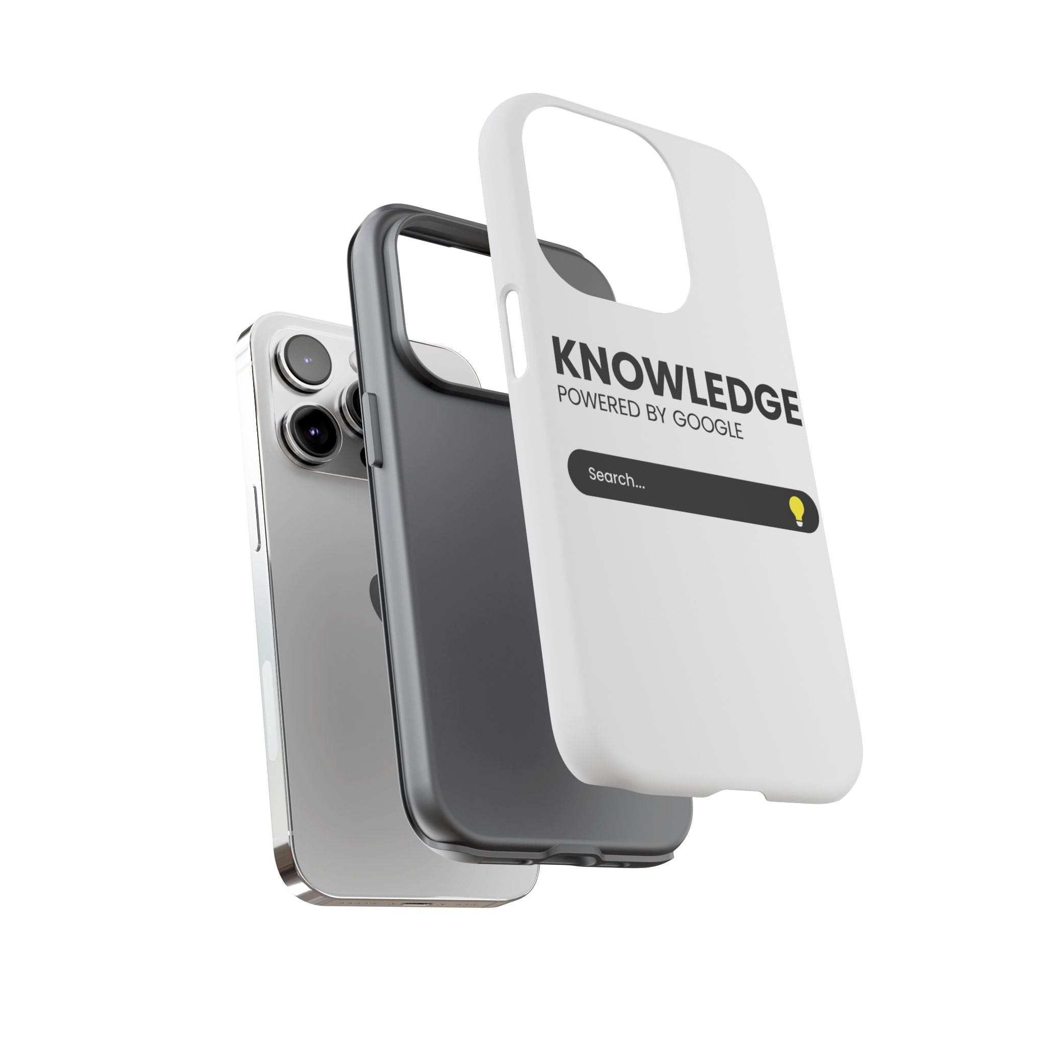 Phone Case — "Knowledge Powered by Google" Search Bar Design