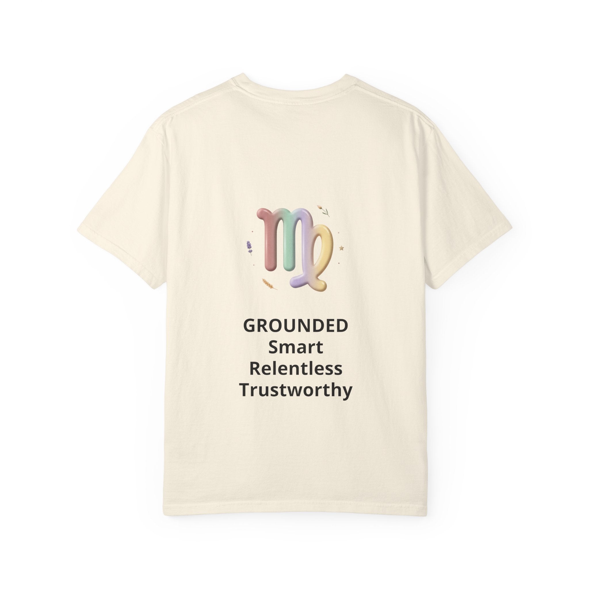 Virgo Zodiac T-Shirt — Virgo Girl Graphic Tee with Traits (Grounded, Smart, Trustworthy)